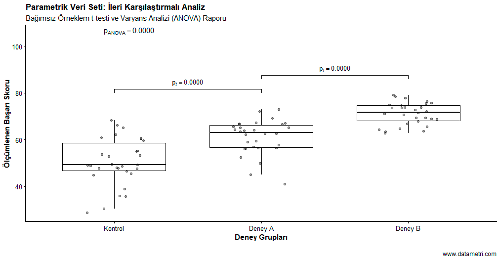 Parametrik Karşılaştırmalı Analizler Grafiği