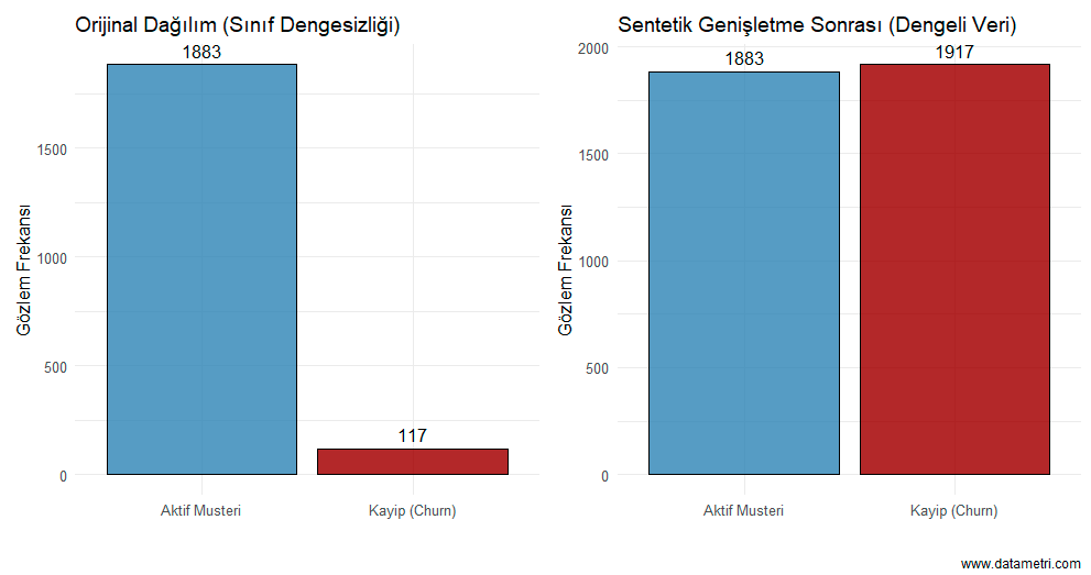 SMOTE Synthetic Data Distribution